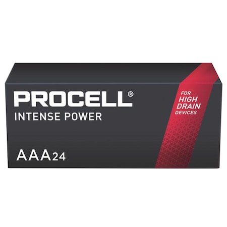 Procell Intense Power Alkaline AAA 1.5 V 1.465 Ah Primary Battery 24 pk, 24PK PX2400